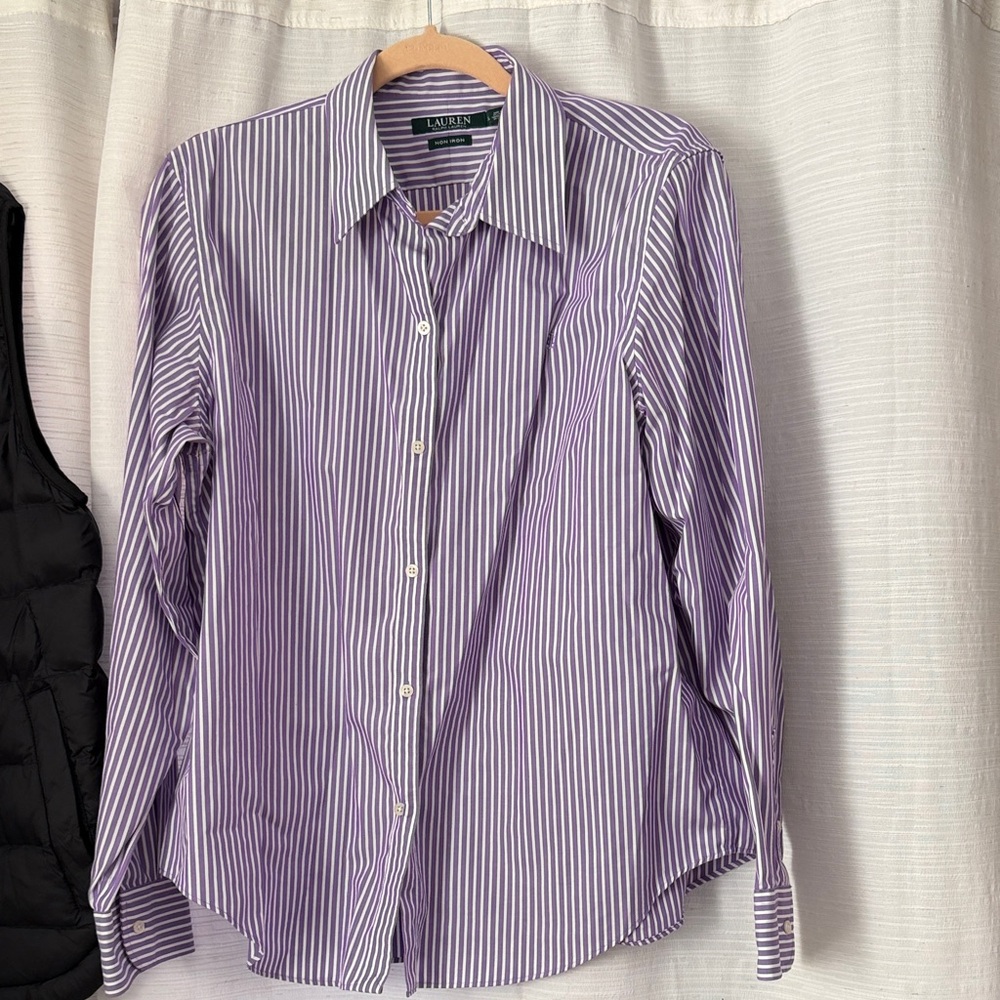 Ralph Lauren Lavender Striped Shirt